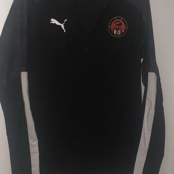 Puma Adult Javanon FC Soccer Jersey Louisville Ky Pullover with 1/4 zip medium - Picture 4 of 6